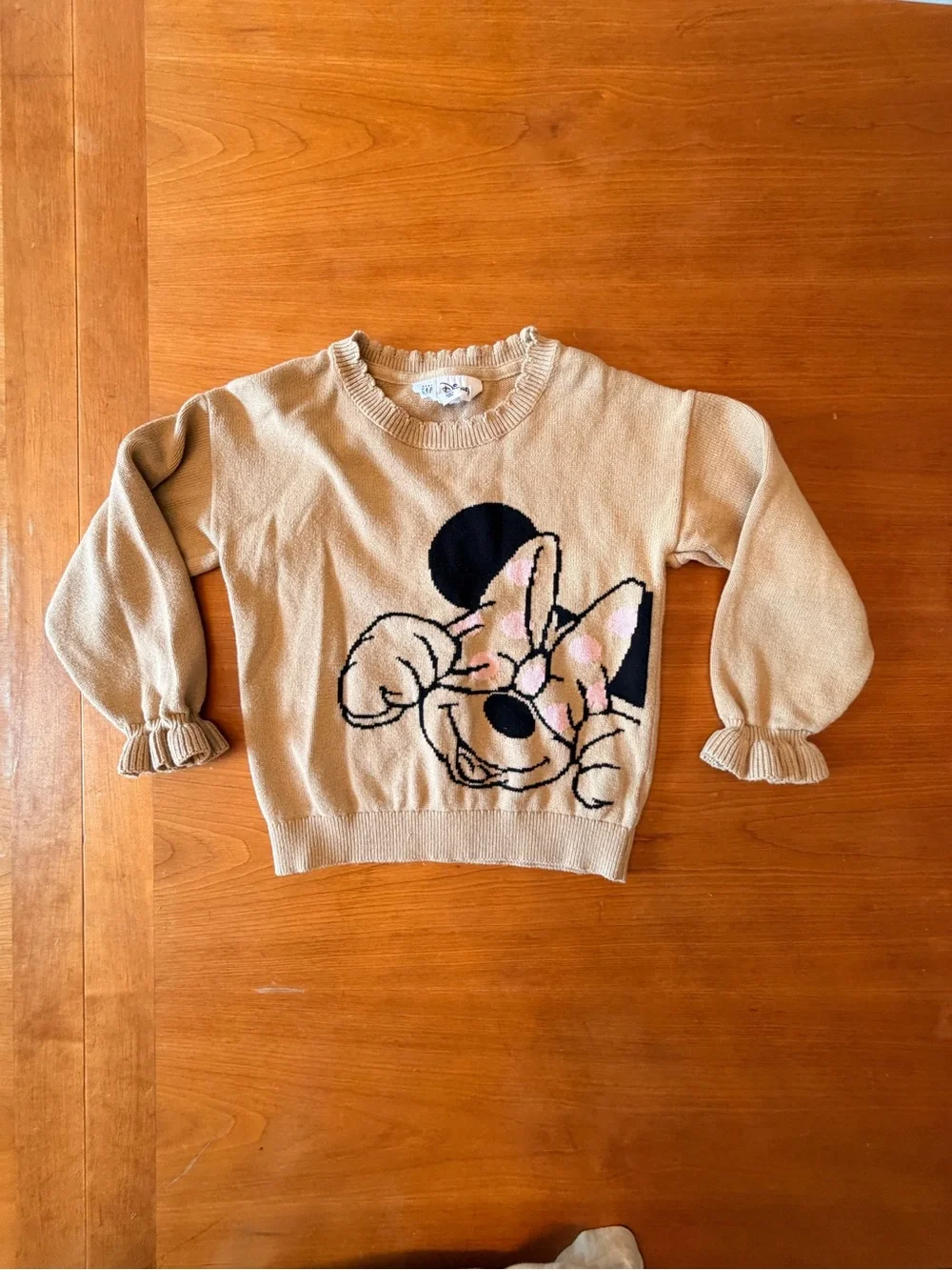 Beige Minnie Mouse Sweater with Bow BabyGap (4T)